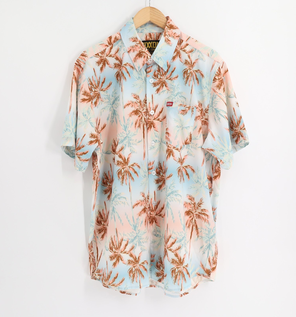 Dixxon Flannel Company Men's Sz L Golden Hour Party Shirt Short Sleeve